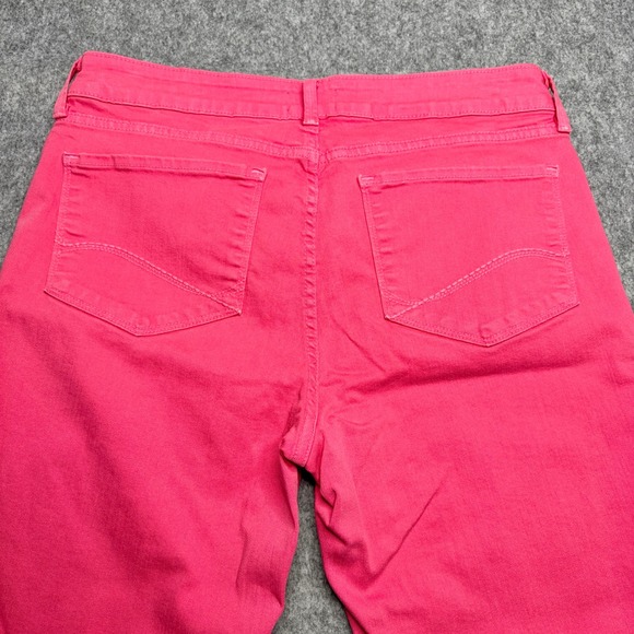 NYDJ Clarissa Ankle Jeans Size 10 Pink Lift Tuck Technology Womens Denim - Picture 9 of 13